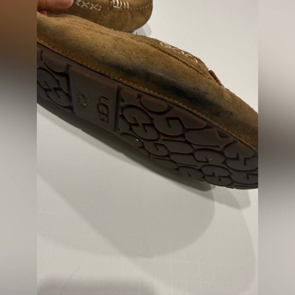 Cozy Brown Suede Moccasins - Picture 6 of 7